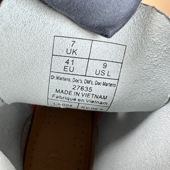 NIB Dr. Martins Patent Leather Combat Boots Gray US 9 - Picture 12 of 14